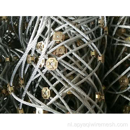 hellingsbescherming mesh netting stalen kabel gerold net